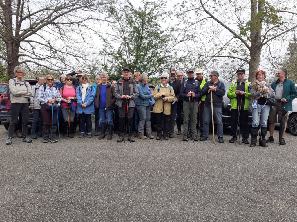 Les randonneurs (euses) avant le départ